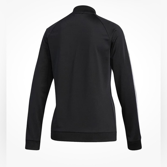 Adidas Womens Black Track Jacket Size M Dazzle DZ7657 NEW top Tricot full zip - Picture 8 of 8